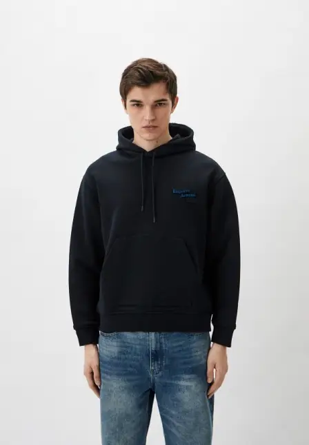 Худи Emporio Armani. Цвет: черный.