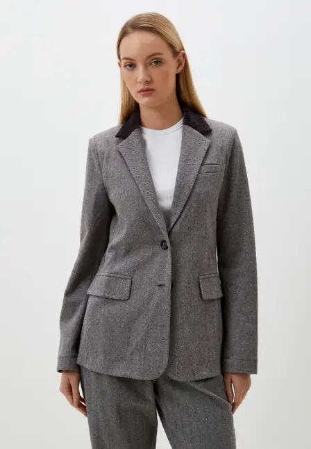 Жакет Wellenwool Brand. Цвет: серый.
