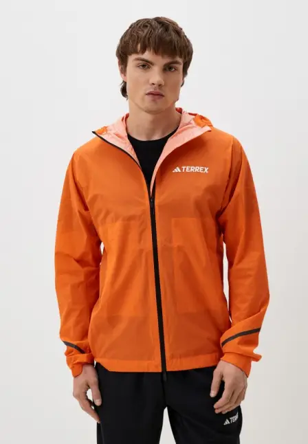 Ветровка adidas. Цвет: оранжевый.