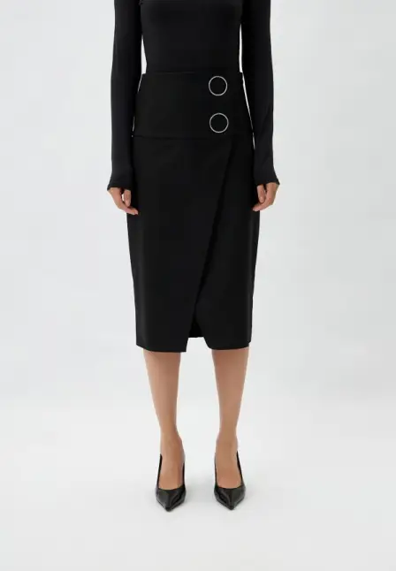 Юбка Patrizia Pepe. Цвет: черный.