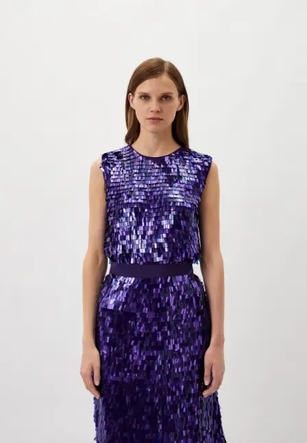 Блуза Pinko. Цвет: фиолетовый.