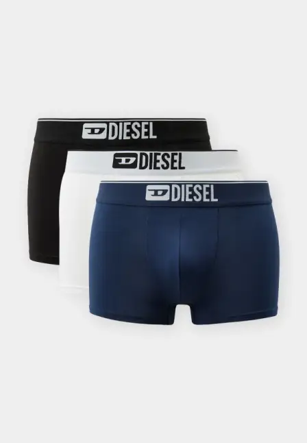 Трусы 3 шт. Diesel. Цвет: белый, синий, черный.