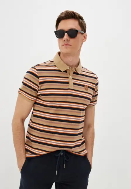 Поло Trussardi. Цвет: бежевый.