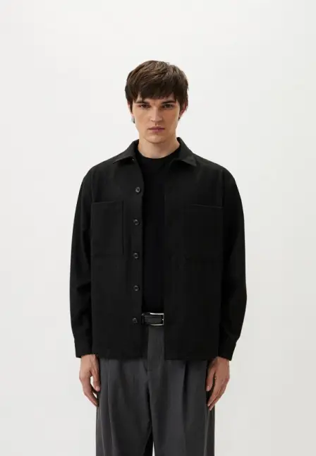 Рубашка Calvin Klein. Цвет: черный.