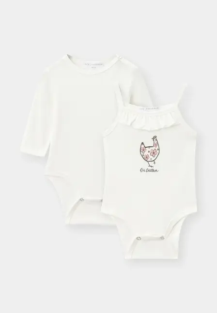 Боди 2 шт. Ete Children. Цвет: белый.