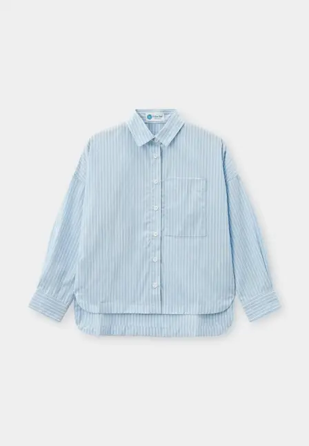 Рубашка Button Blue. Цвет: голубой.