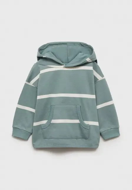 Худи Mango Kids. Цвет: зеленый.