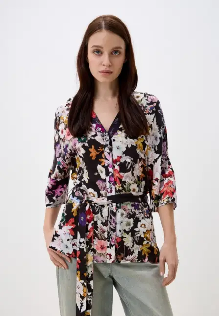 Блуза Vera Lapina. Цвет: черный.