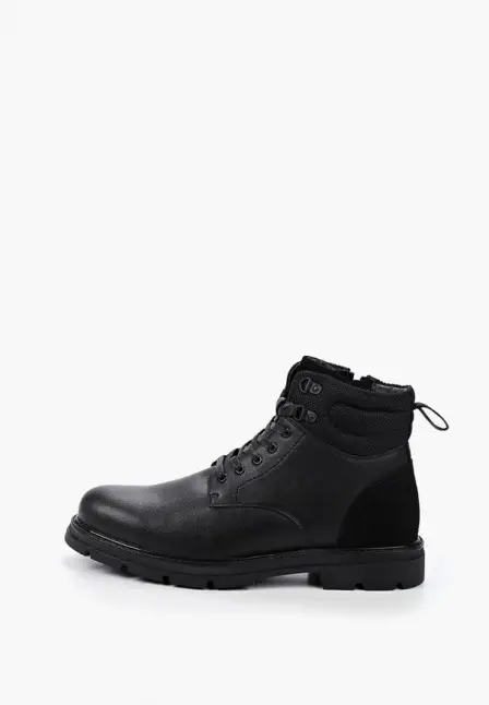 Ботинки M-Shoes. Цвет: черный. Материал: натуральная кожа, натуральный спилок, текстиль.