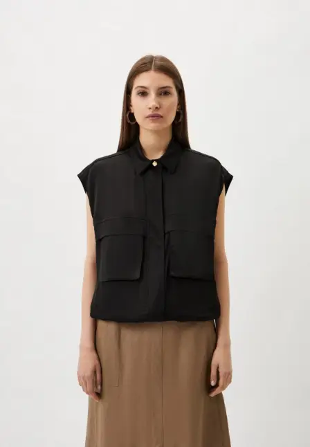 Блуза Pinko. Цвет: черный.