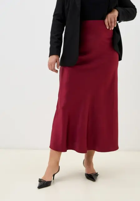 Юбка Chic de Femme. Цвет: бордовый.